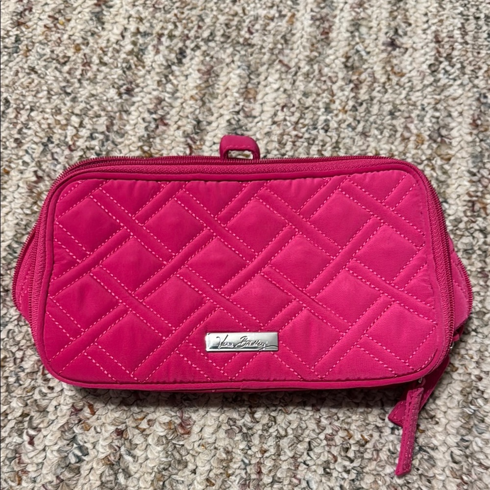 Vera Bradley Pink Quilted Cosmetic Bag